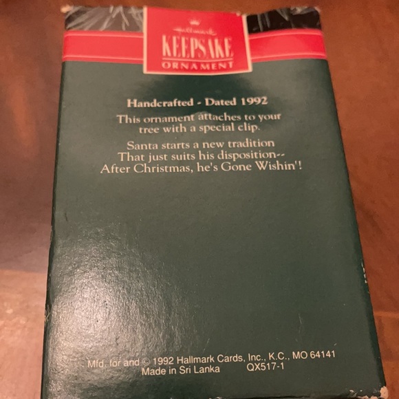 Hallmark 1992 Gone Wishin Xmas Ornament - Picture 2 of 2
